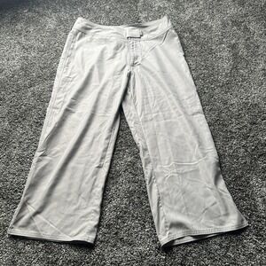 Patagonia Pants Womens 8 Gray Nylon Wide Leg Relaxed Fit Travel Gorpcore Hiking